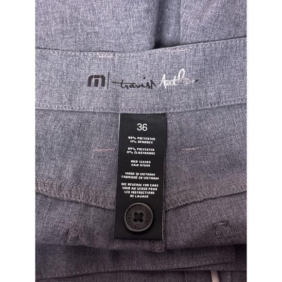 Travis Mathew Pants 36 x 32 Mens Gray Slim Straight 5 Pocket Golf Performance - Picture 6 of 6